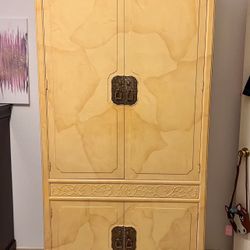 Large Armoire With Matching Small Chest Drawer