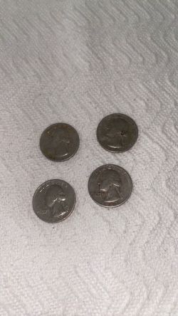4 US Washington Quarters Circulated