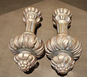 7" Ornate Wood Gold Finals Set