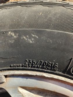 Black, 16 inch Chevy suburban rims/tires