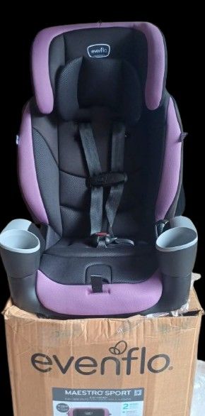 Brand new Evenflo Maestro Sport Harness Booster Car Seat..[22-110lbs]