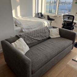 Salt Pepper CB2 Couch Has To Go 9/14 for Sale in New York, NY