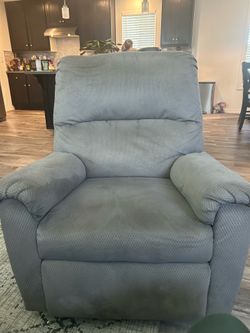 Ashley 2 grey recliner chairs
