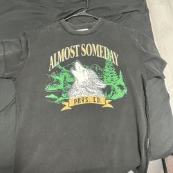 almost someday brand distress vintage y2k graphic tee 