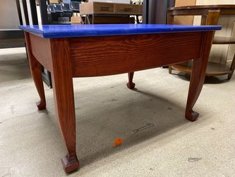 Blue Lift Top Coffee Table