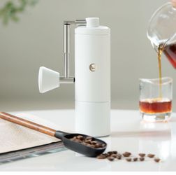 TIMEMORE C5 Pro Manual Coffee Grinder with S2C-042 Conical Burr, 0.031mm Precision Adjustment, Expanded Bean Container, All-Metal Portable Hand Coffee