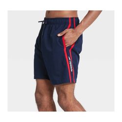 Speedo Stretch Swim Trunks UPF 50+ Sun Protection pockets Men’s sz 2XL New Blue 