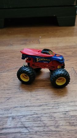 Hot wheels superman monster truck.