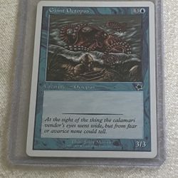 MTG Magic The Gathering Card Giant Octopus Creature Octopus Blue Starter 1999