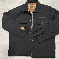 Men’s Burberry Black Quilted Jacket 