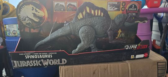 Jurassic World Epic Attack Slash Attackin" Spinosaurus Dinosaur Action Figure Toy