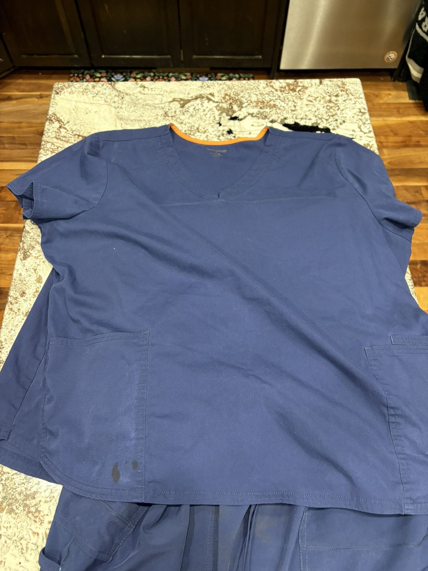 3x Scrub Tops And Bottoms