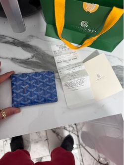 Goyard, portefeuille victoire 8 c blue