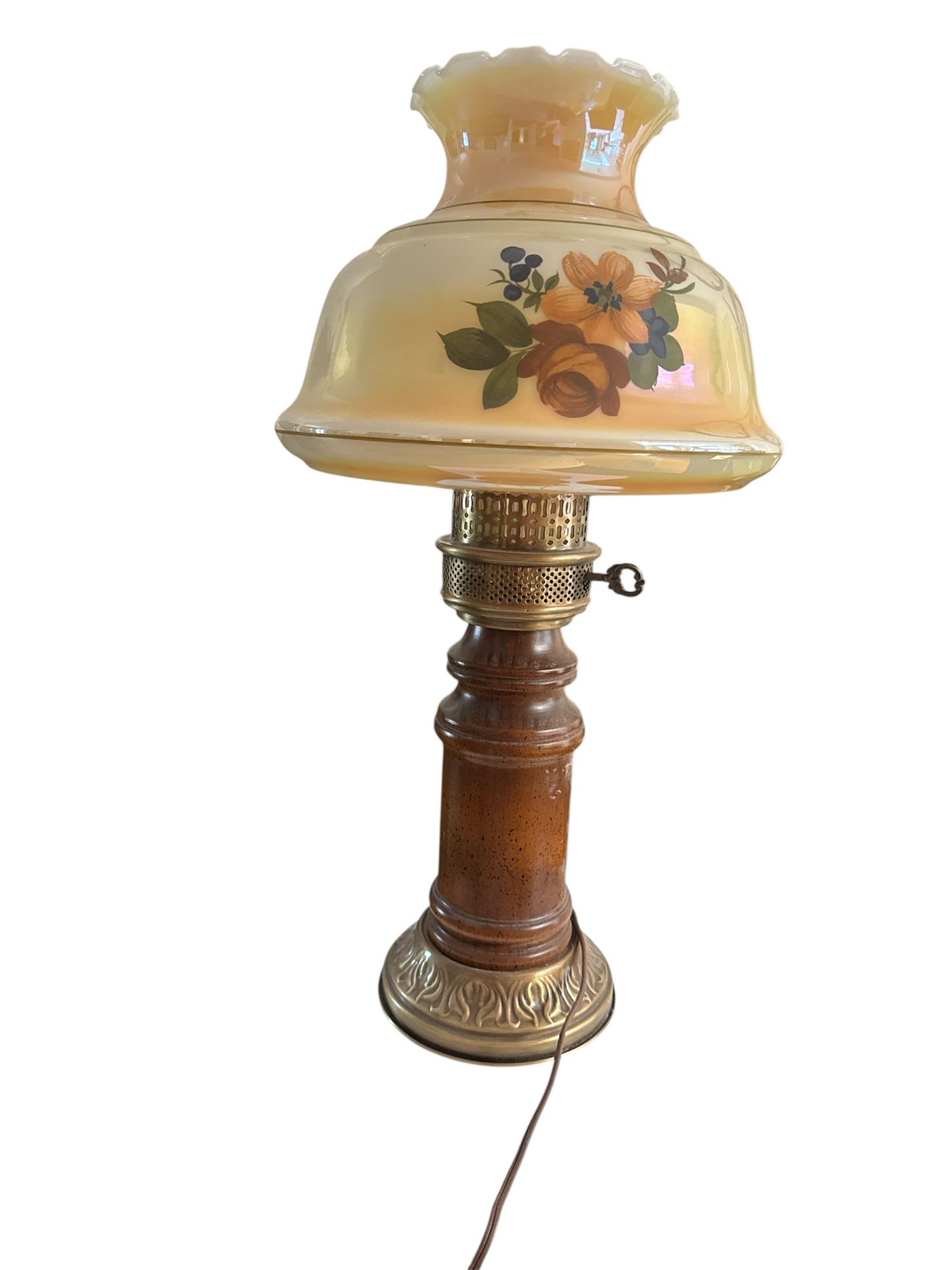 Beautiful Bronze Vintage 1970’s Lamp - IT WORKS!