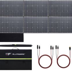 ALLPOWERS SP039 600W Monocrystalline Portable Solar Panel Waterproof IP67 RV Solar Panel