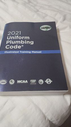 2021 Uniform Plumbing Code Illustrated  Training Manual