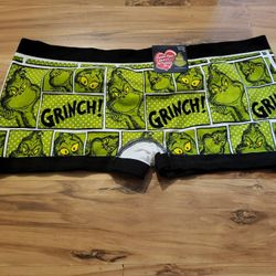 Brand New With Tags Grinch Boy Short Underwear! Women's Size 9! XXL! 