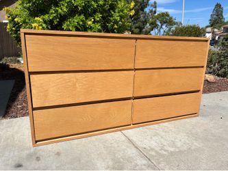 Solid Wood 6 Drawer Dresser Chest of Drawers Furniture Great Condition USA MADE