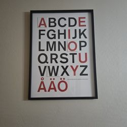 Framed ABC Picture