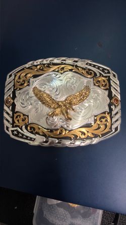 Montana silversmith belt buckle