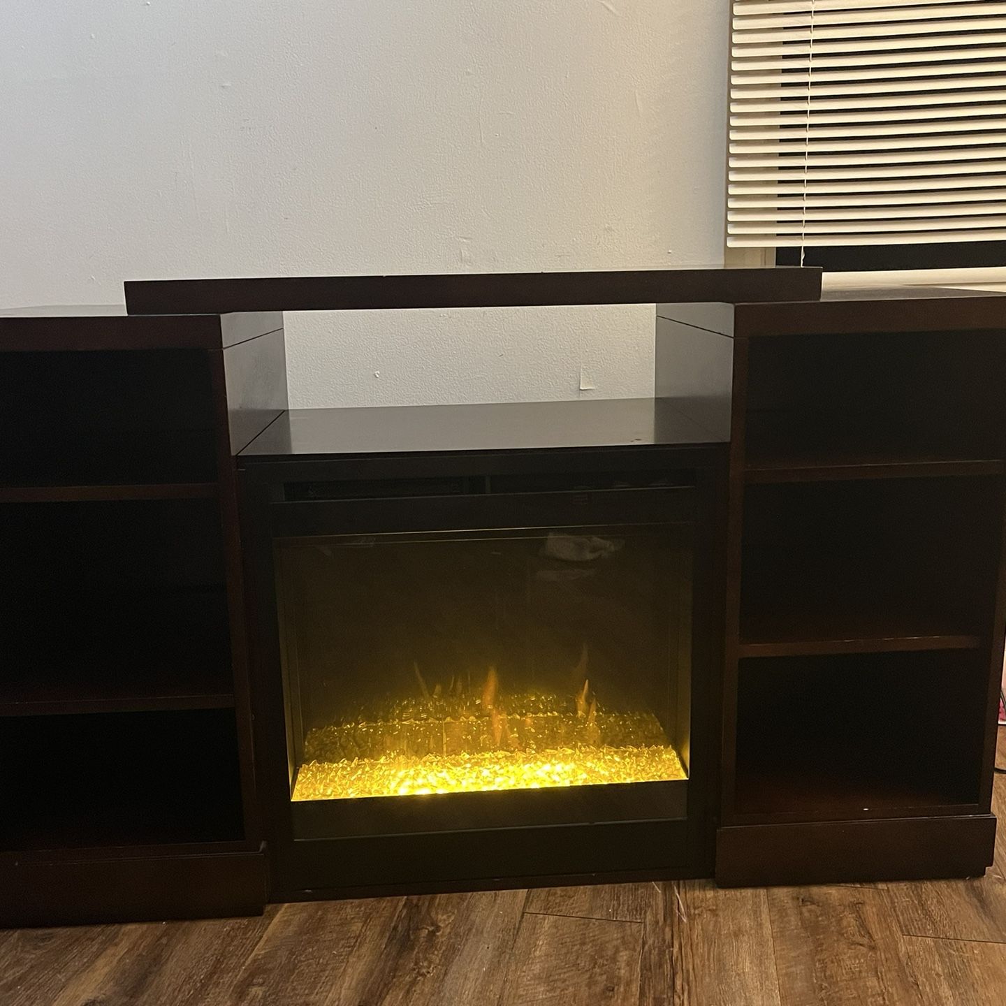 Fire Place Mantle Tv Stand 
