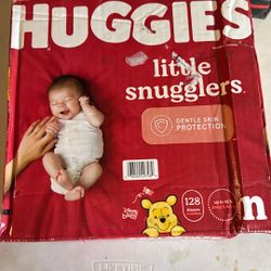 Huggies Little Snuggles  N 128 Diapers 
