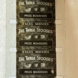 THE THREE STOOGES - Prize Boarders - Vintage Excel Movie 16 film roll