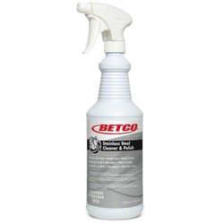 Betco® Corporation Stainless Steel Cleaner And Polish, 32 Oz Bottle, Case Of 8