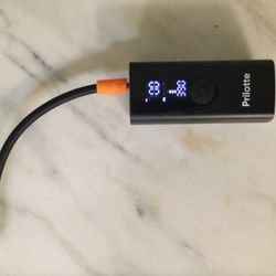 PRILOTTE Tire Inflator, Portable Air Compressor, Power Bank, Flashlight