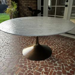 Round Marble Top Dining Table