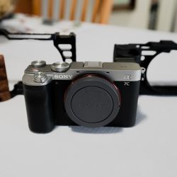 Sony a7c with Cage And Silicone Case