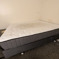 *TAKING BEST OFFER* Queen Bed With Box Spring And Frame