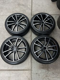 Borbet 19in wheels 5x112 pattern tires 225/40r19 fit BMW 3 & 4 series Audi A4 S4 A6 Mercedes C Class