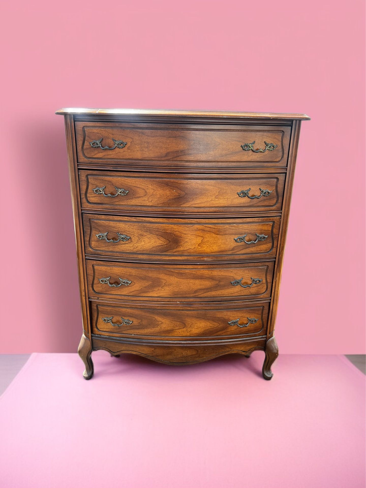 Vintage French Provincial Louis XVl Style High Chest Dresser