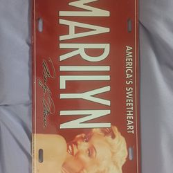 Marilyn Monroe license plates