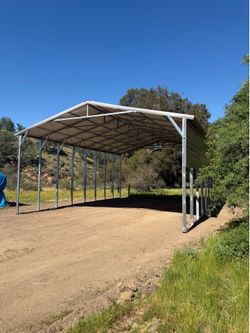 Galvanized steel carports