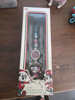 Disney glass Mickey & Mini tree topper