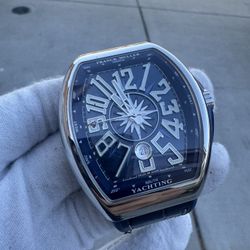 Franck Muller Vanguard Yachting V45 Blue Automatic Watch