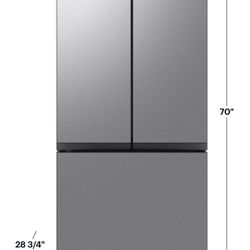 ❄️NEW Samsung BESPOKE 24 cu.ft French Door Counter Depth Smart Refrigerator RF24BB6200QL
