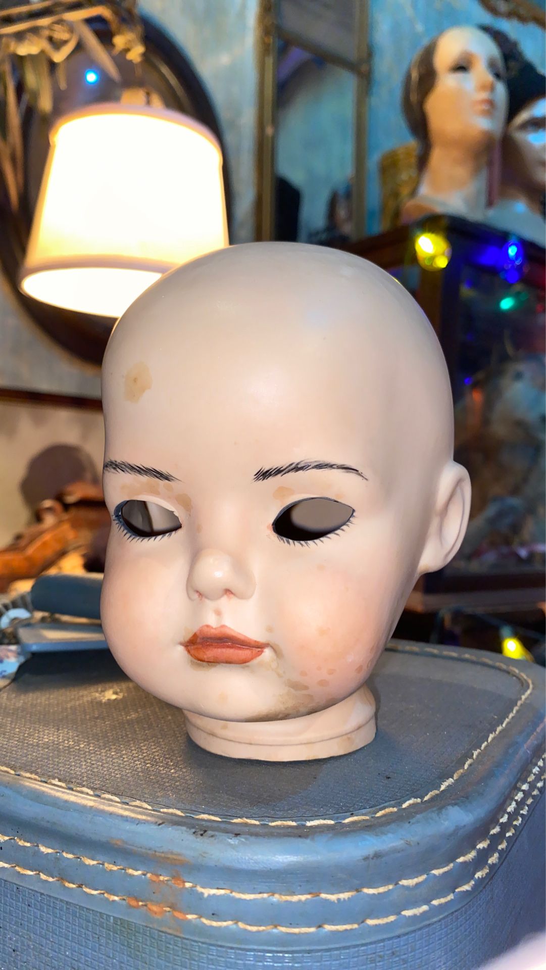 Antique Vintage 1990s Porcelain Baby Doll Head
