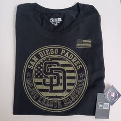 Size 3XL San Diego Padres New Era Men's Black Short-Sleeve Tee
