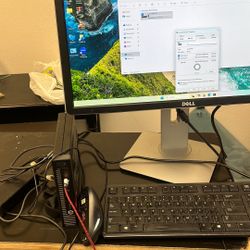 Tiny Desktop Hp Core i5 1TB Hdd 16gb Ram Win 11pro WiFi 22” Monitor 