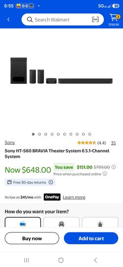 Sony home theater system 6.1 like new