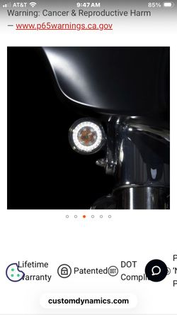 Led white and amber turn signals