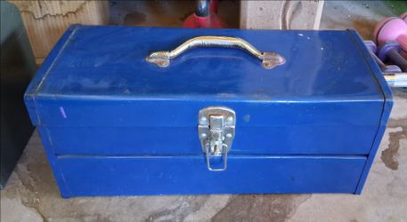 Vintage Continental International Steel Toolbox