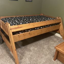 Double Bunk Bottom With Single Top Bunk
