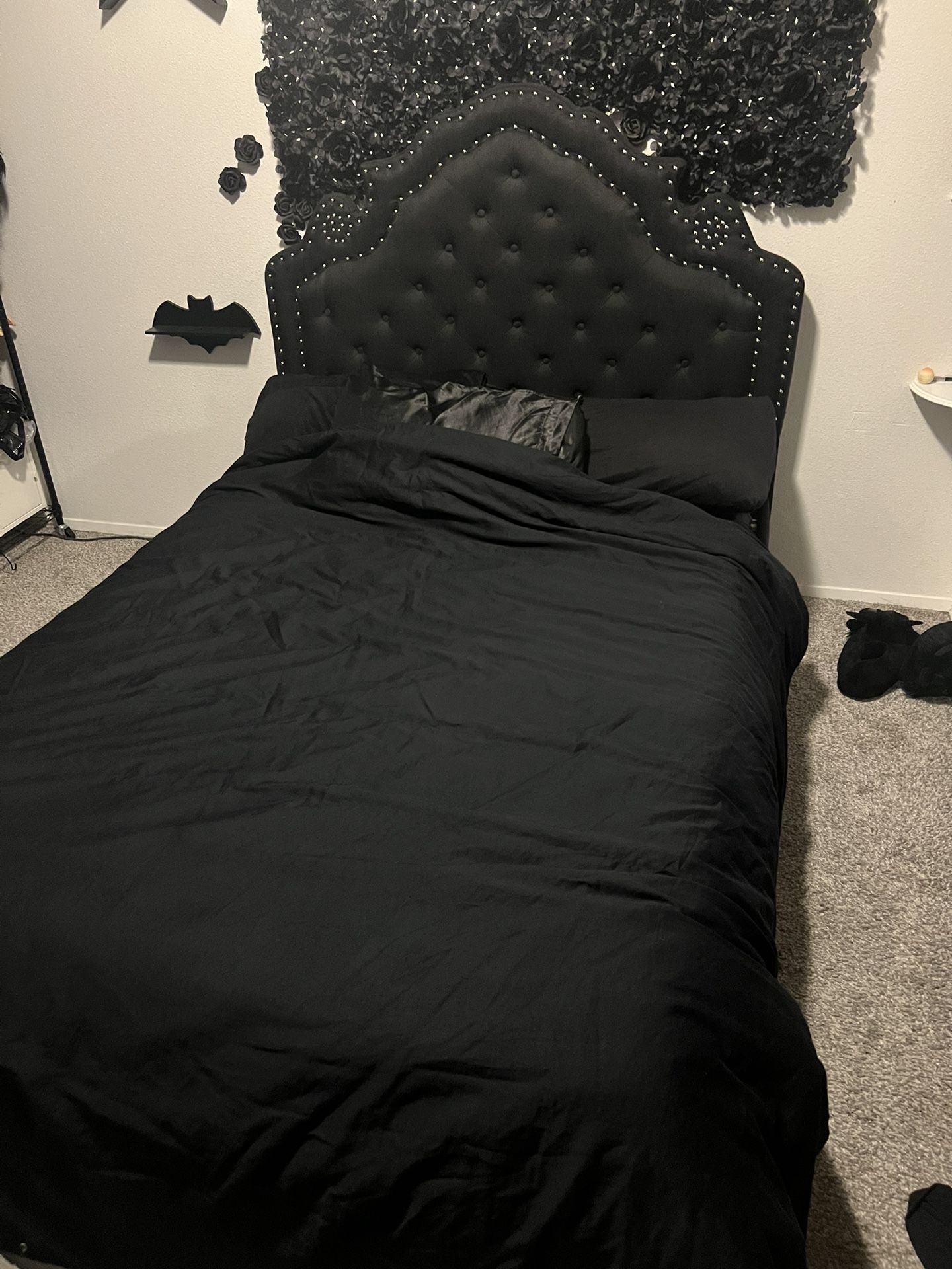 Gothic Material Bed Frame