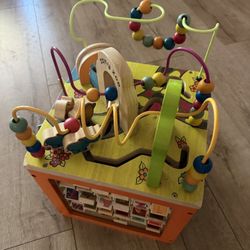 B. toys – Wooden Activity Cube 
