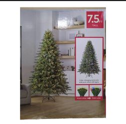 7.5 ft Artificial Christmas Tree with LED Lights