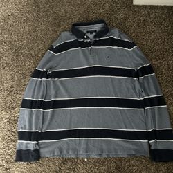 Blue Stripped Tommy Hilfiger Dress Shirt 